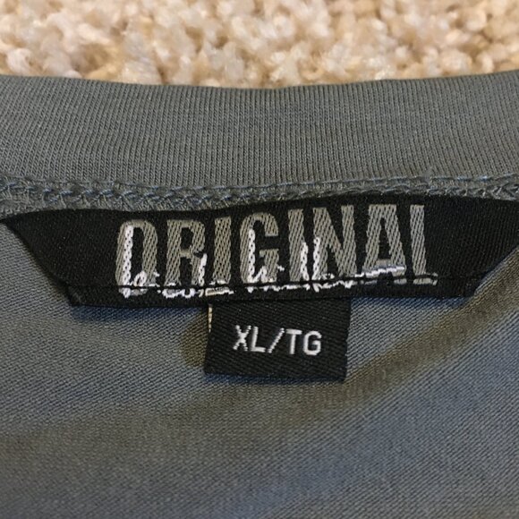 Nicole Miller Clay Grey Rayon 3/4 Sleeve Chiffon Rose Shirt - Picture 10 of 16